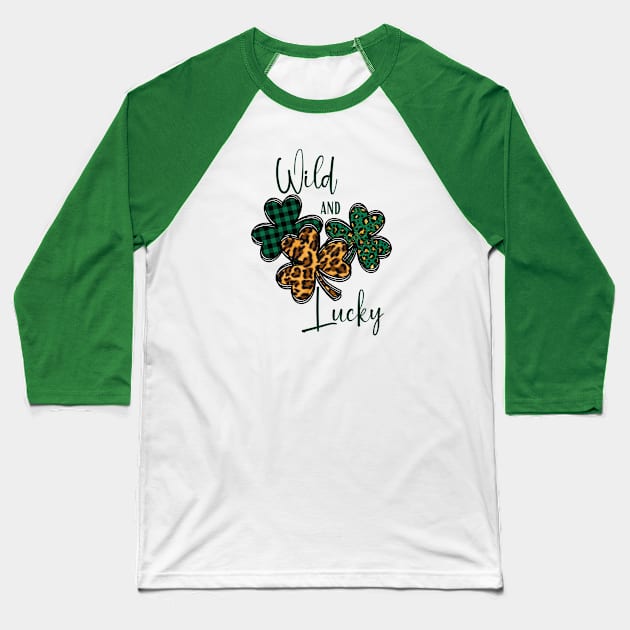 Wild and Lucky! Baseball T-Shirt by LylaLace Studio